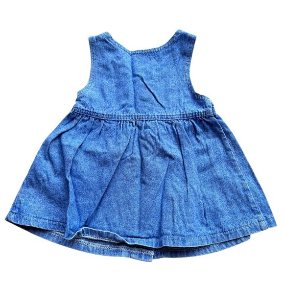 SOLD Lee Jeans Denim Jumper Dress Baby Sz 24 Months - Picture 4 of 4